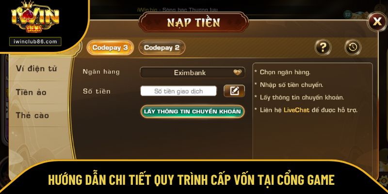 Nạp Tiền Iwin Hướng dẫn chi tiết quy trình cấp vốn tại cổng game