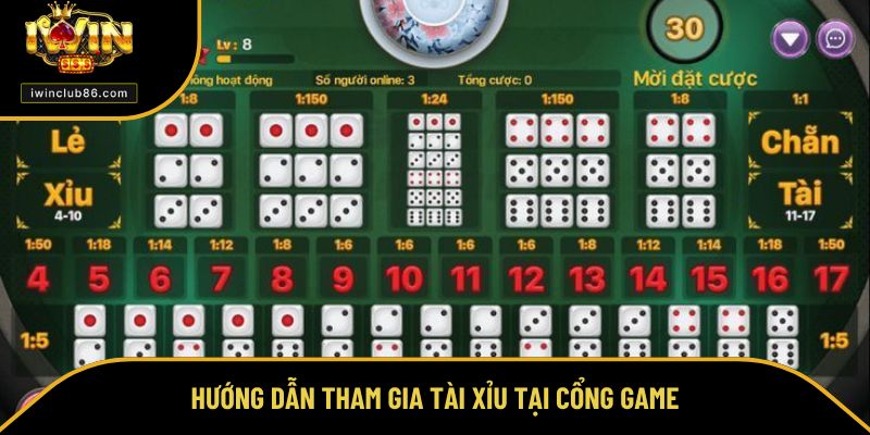 Tài Xỉu Hướng dẫn tham gia tài xỉu tại cổng game