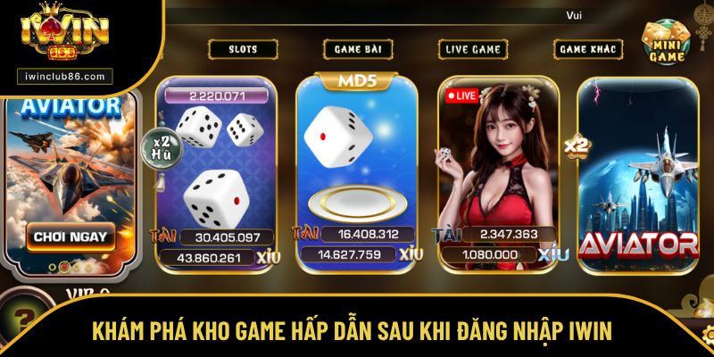 Đăng Nhập IWIN Khám phá kho game hấp dẫn sau khi đăng nhập IWIN