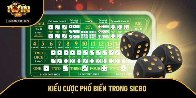 Luật Chơi Sicbo - Cẩm Nang Cơ Bản Cho Người Mới Bắt Đầu Kiểu cược phổ biến trong luật chơi Sicbo